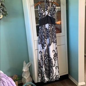 WHBM sz 10 halter dress euc